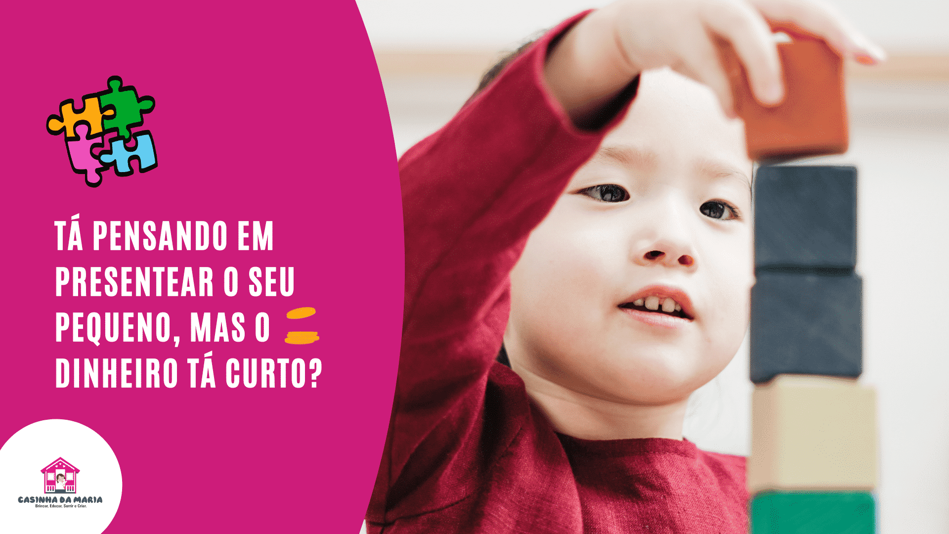 Tá pensando em presentear o seu pequeno, mas o dinheiro tá curto? A Casinha da Maria tem as melhores opções de pagamento para facilitar a alegria da criançada!